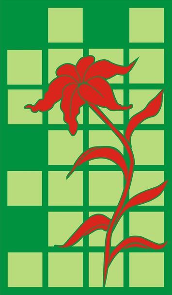 Schets bloem - Vector, afbeelding