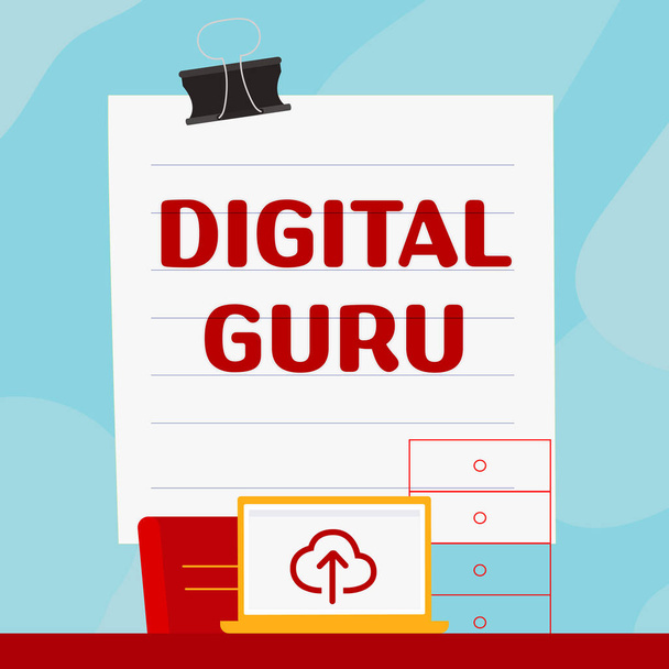 El yazısı imzası Dijital Guru, İşletme Genel Müdürü ve elektronik konulardaki entellektüel rehber - Fotoğraf, Görsel
