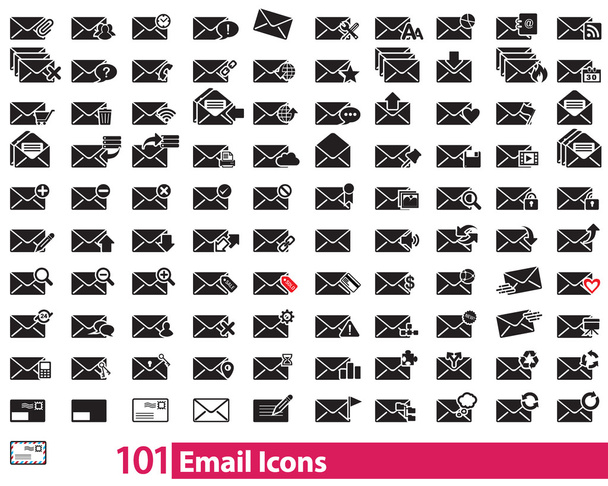 101 Email Icônes vecteur
 - Vecteur, image