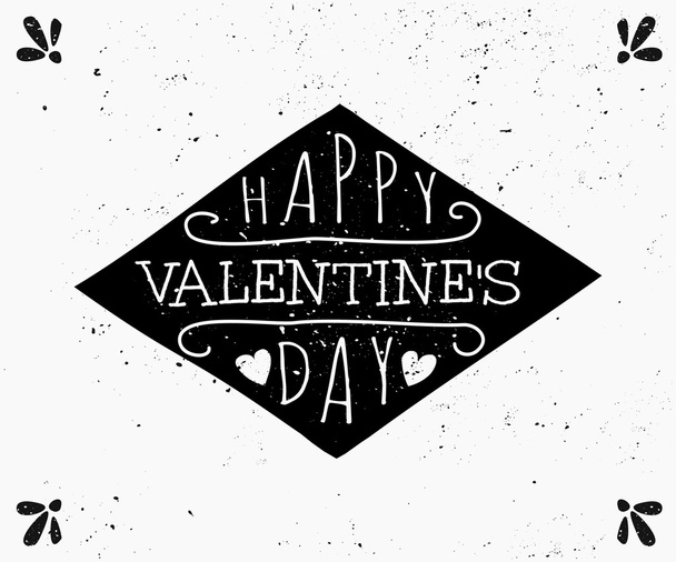 Hand Drawn St. Valentine's Day Card - Vector, Image