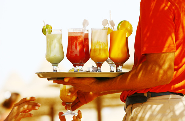 Drinks on the beach - Enjoy - Photo, Image