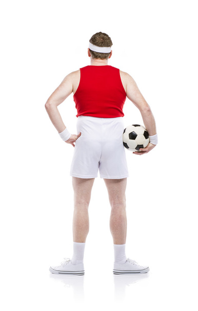 Football player with a ball - Foto, Imagen
