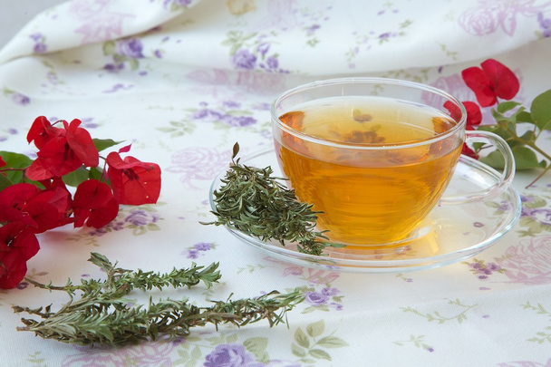 Herbata ziołowa cząber ogrodowy - Zdjęcie, obraz