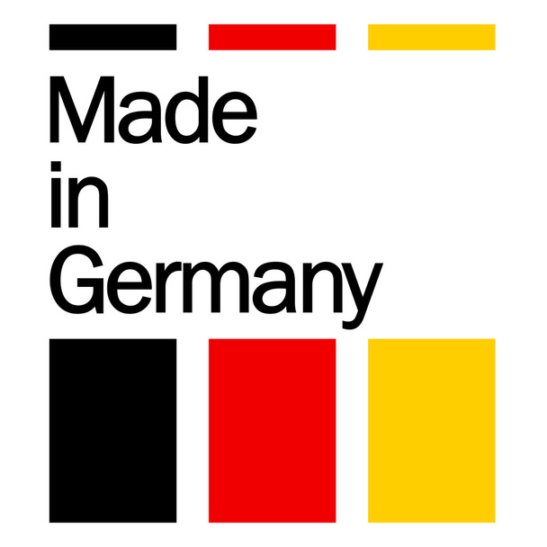 σφραγίδα ποιότητας που έκανε στη Γερμανία - Διάνυσμα, εικόνα