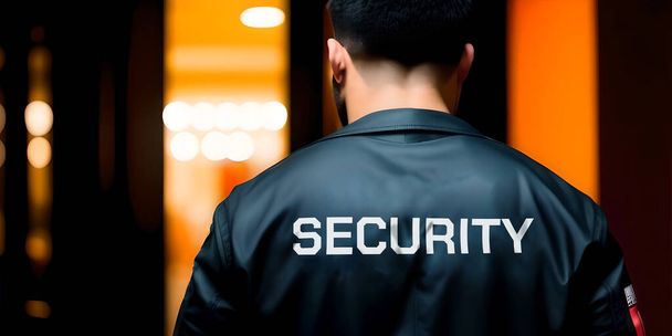 Security guard bouncer are regulating the situation of safety in an event concert in a nightclub. - Photo, Image