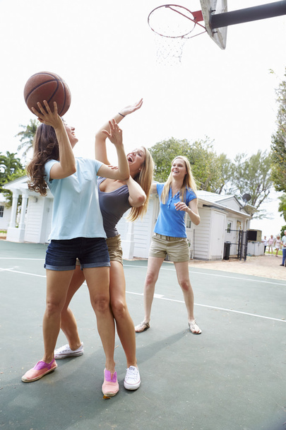 Young Women Playing Basketball - Foto, Imagem