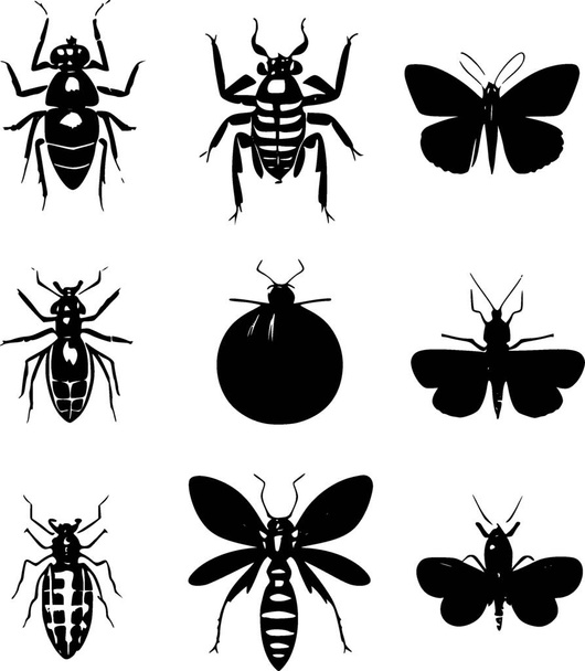 набор насекомых, иллюстрация - Фото, изображение