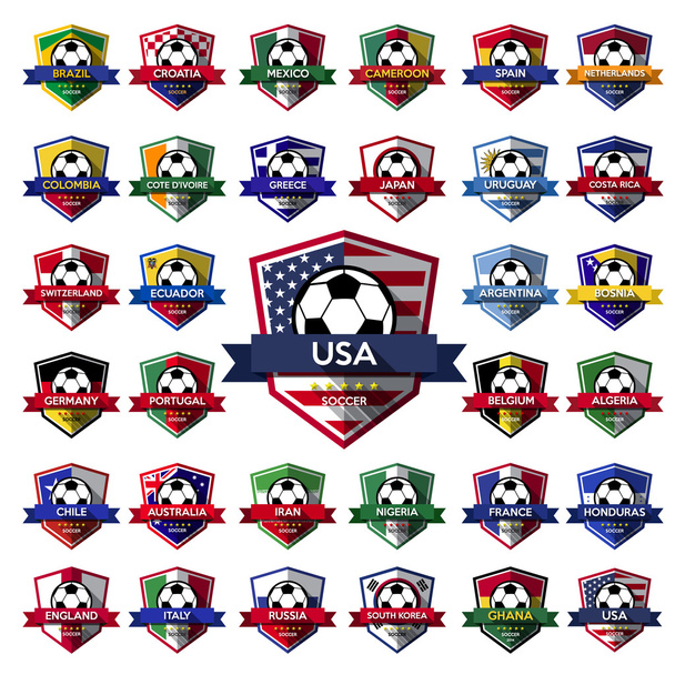 Mega Збірка футбольних значків
 - Вектор, зображення