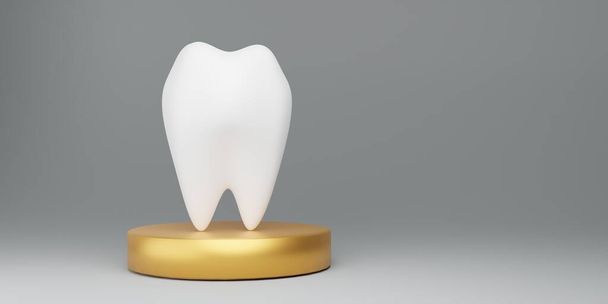 Blanqueamiento tratamiento dental limpieza dientes dentista médico cuidado de la salud cepillo de dientes tratamiento raíz blanqueamiento 3D RENDER - Foto, Imagen