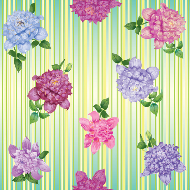 Clematis Blumen Hintergrund - Vektor, Bild