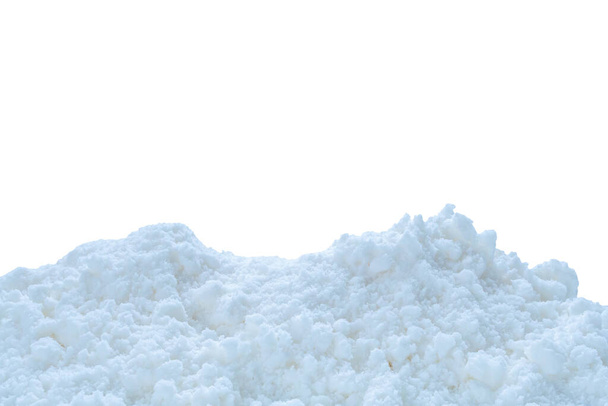 snow isolated on white background close up - Foto, Imagem