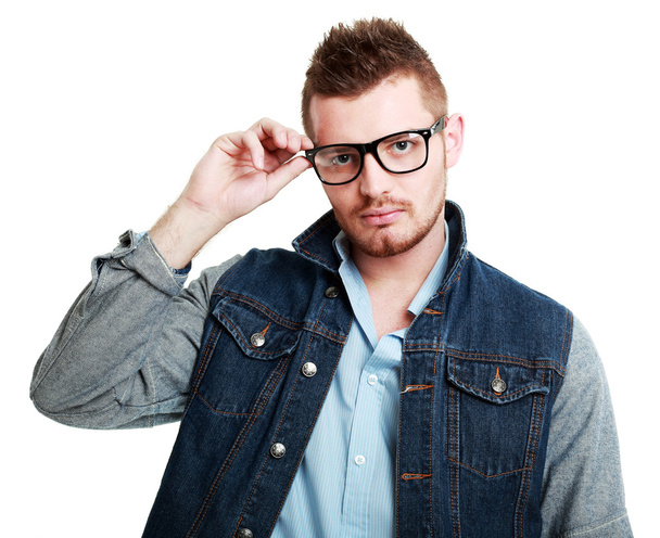 man wearing glasses - Fotoğraf, Görsel