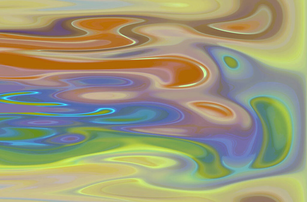 Abstract clouded pastel background, psychedelic pattern with beautiful curved lines. - Photo, Image