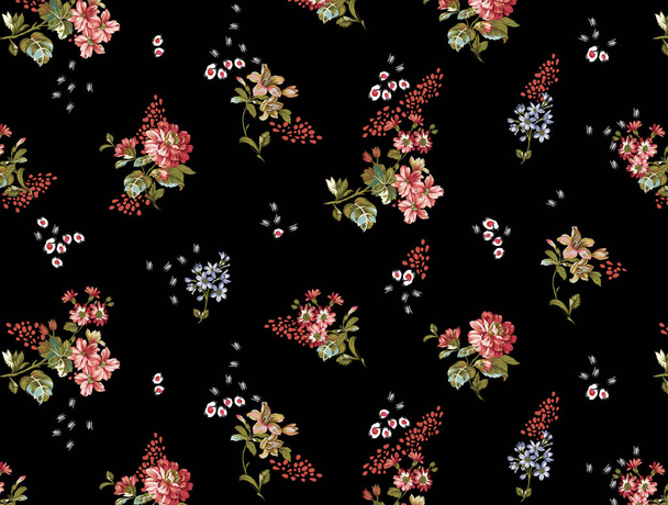 it's a unique digital Traditional Geometric Ethnic border, floral leaves baroque pattern and Mughal art elements, Abstract texture motif, and vintage Ornament artwork combination for textile printing. - 写真・画像