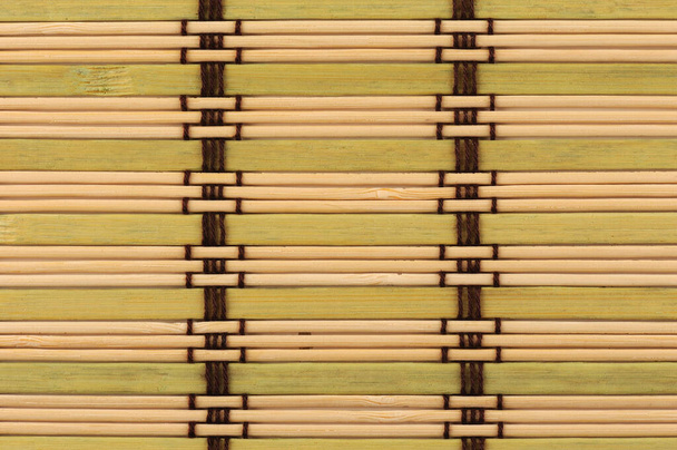 handmade bamboo mat background. - 写真・画像