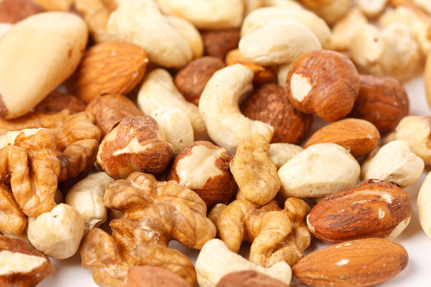 Different kinds of nuts - Фото, изображение