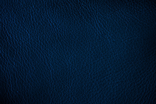 Abstract luxury leather blue color texture for background. Dark Gray color leather for work design or backdrop product. - Photo, Image