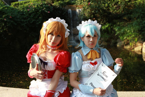 Κοστούμια στο Cosplay Event, anime cosplay επαγγελματίας gamer 5 Οκτ 2013 - Φωτογραφία, εικόνα