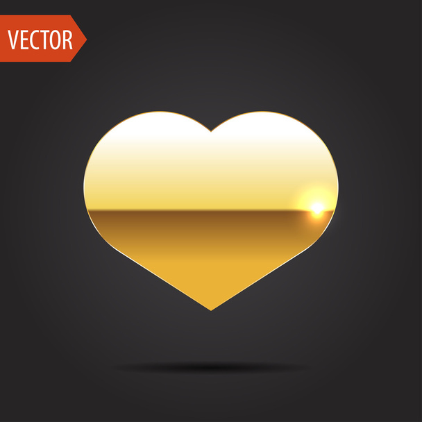 icon of heart - Vector, Image