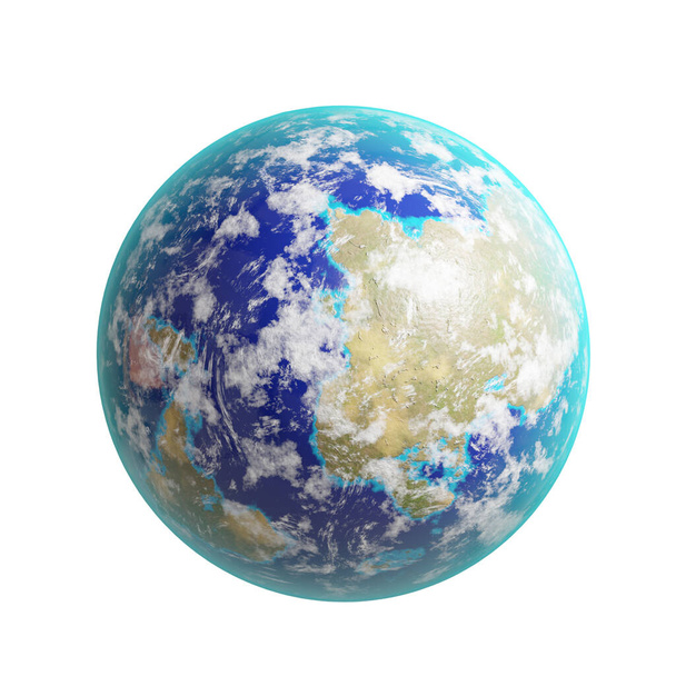 earth planet with blue sky - 写真・画像