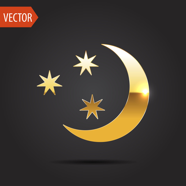 icon of starry night - Vektör, Görsel