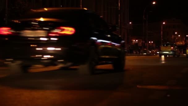 Noc Rush Boulevard - Materiał filmowy, wideo