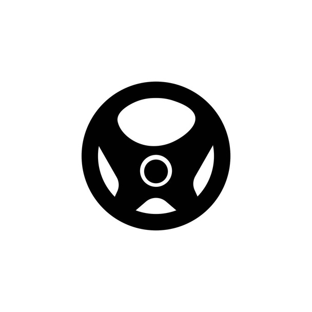 τιμόνι εικονίδιο λογότυπο φορέα - Διάνυσμα, εικόνα