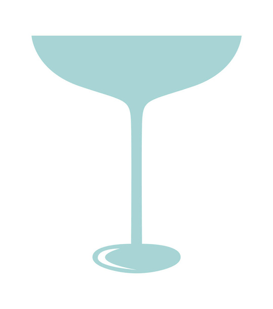 Form des Martini-Trinkglases. Vektorillustration - Vektor, Bild
