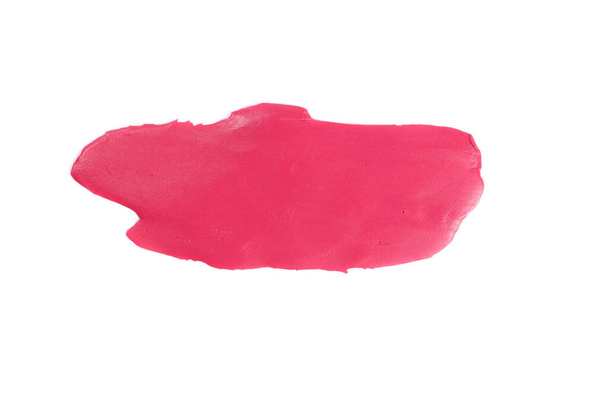 Pink background from plasticine isolated on white - Photo, Image