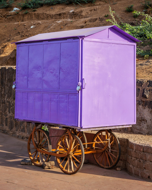 Hawker cart, Índia
 - Foto, Imagem