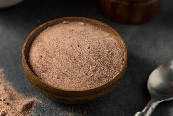 Raw Organic Indian Kala Namak Black Salt in a Bowl - 写真・画像