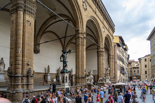 Piazza della Signoria in Florence, Italy. - Foto, afbeelding