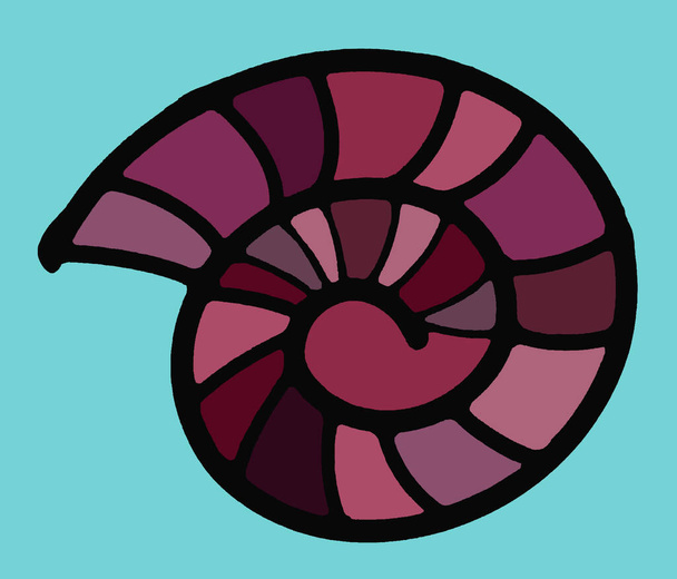 Conception abstraite sans soudure d'ammonite - Photo, image