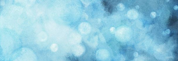 Abstract bokeh color painting texture background with blank space for graphic design. Bokeh clouds card. Sparkling texture. Watercolor background. - Фото, зображення
