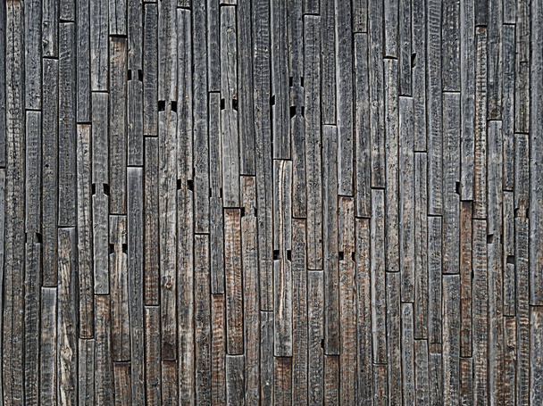 Grunge houten achtergrond. Een oud verticaal timmerwerk. - Foto, afbeelding