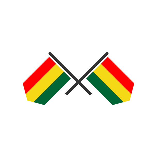 Bolivia banderas icono conjunto, Bolivia independencia día icono conjunto vector signo símbolo - Vector, imagen