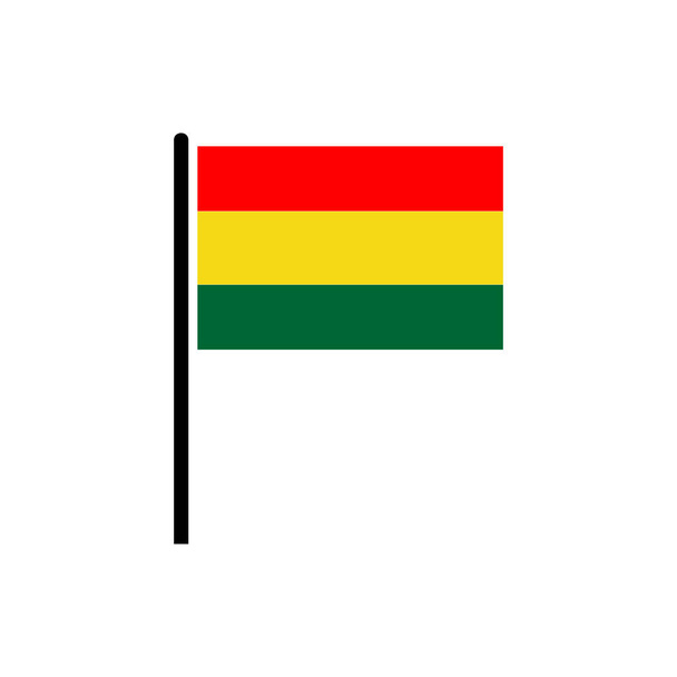 Boliwia flagi zestaw ikon, Boliwia dzień niepodległości ikona zestaw znak wektor symbol - Wektor, obraz