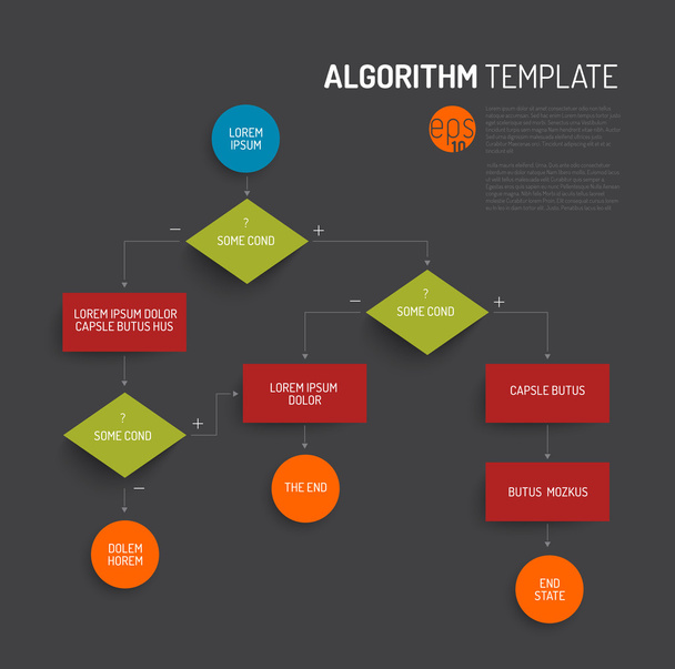 Abstract algorithm template - Vector, Image