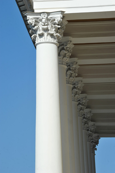 St. Petersburg, Rusland, 9 September: kolommen op de gevel van th - Foto, afbeelding