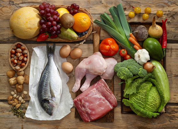 Paleo diyet ürünler - Fotoğraf, Görsel