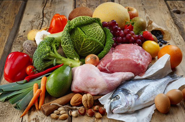 Paleo diyet ürünler - Fotoğraf, Görsel