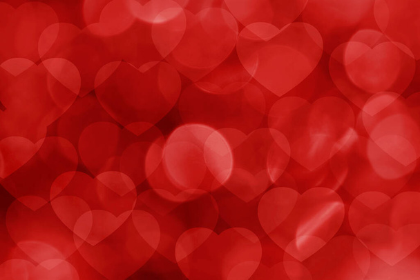 Ημέρα του Αγίου Βαλεντίνου φόντο με κόκκινες καρδιές - Φωτογραφία, εικόνα