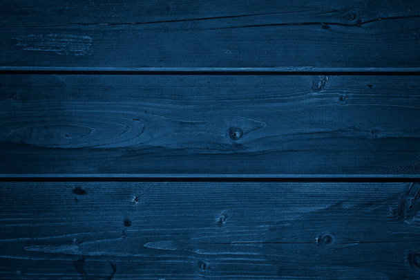 blue wooden background with copy space - Foto, immagini