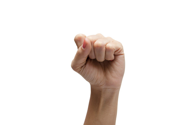 Žena ruku vysoké s americký znakový jazyk Asl - Fotografie, Obrázek