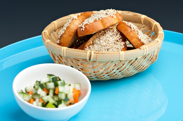 Thaise garnalen Sesame toast - Foto, afbeelding