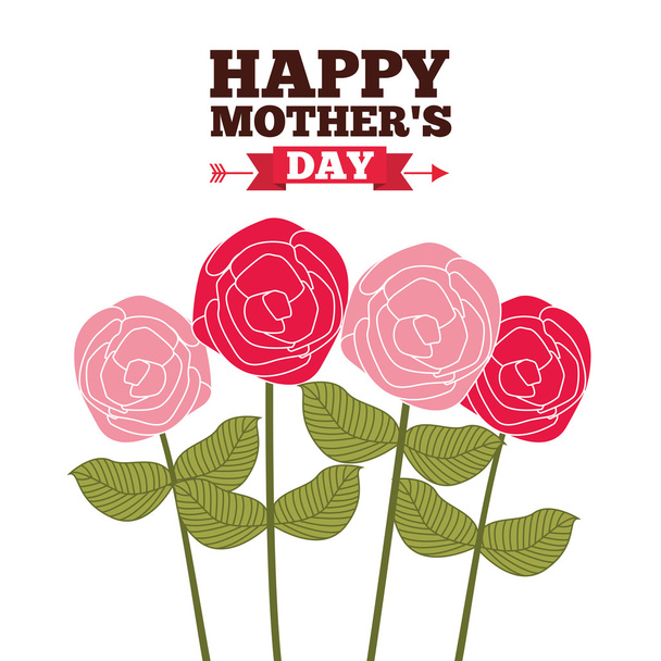 happy mothers day  - Vector, Image
