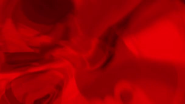 Rojo transparente carmesí agresivos colores que fluyen fondo abstracto dinámico. Looped rojo pasión fluido telón de fondo 4k metraje - Metraje, vídeo