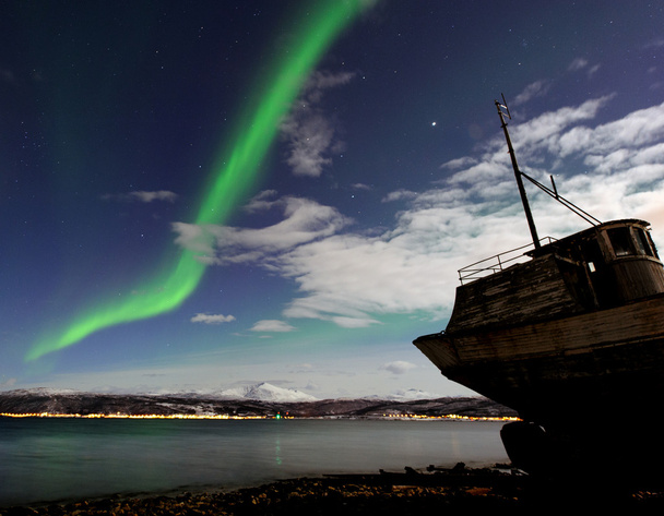 a sarki fény, Norvégia - Fotó, kép