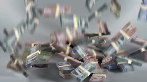 Jordania Billetes Dinero / Dinar jordano / Moneda. / JOD Paquetes cayendo - Imágenes, Vídeo