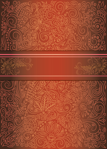 roter Blumenschmuck - Vektor, Bild